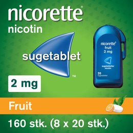 Nicorette® Sugetablet Fruit 160 stk