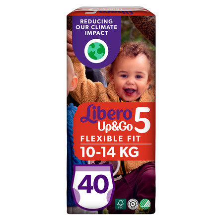Libero Up&Go str 5 Bleer 40 stk