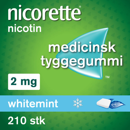 Nicorette® Whitemint tyggegummi 2 mg 210 stk