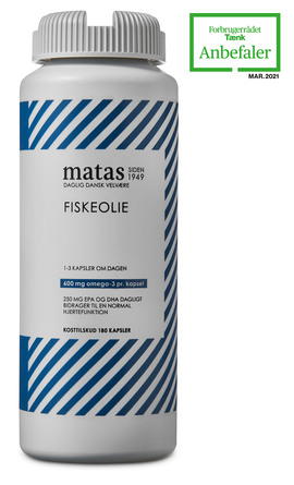 Matas Striber Fiskeolie 1000 mg 180 kaps