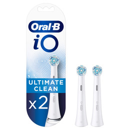 Oral-B iO Ultimate Clean Børstehoveder, Hvid 2 stk