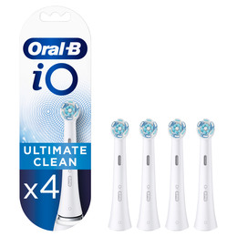 Oral-B iO Ultimate Clean Børstehoveder, Hvid 4 stk