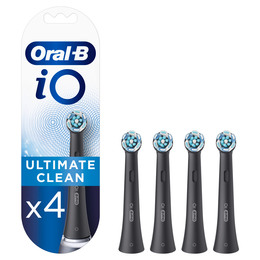 Oral-B iO Ultimate Clean Børstehoveder, Sort 4 stk