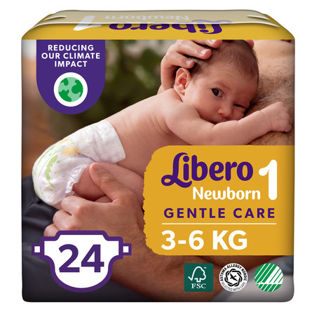 Libero Newborn Bleer 2-5kg str 1 – 24 stk