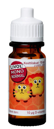 D3-dråber til børn Livol fra 2 uger til 2 10 ml
