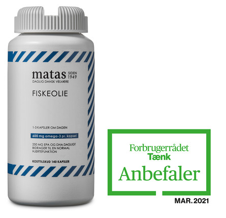 Matas Striber Fiskeolie 1000 mg 140 kaps