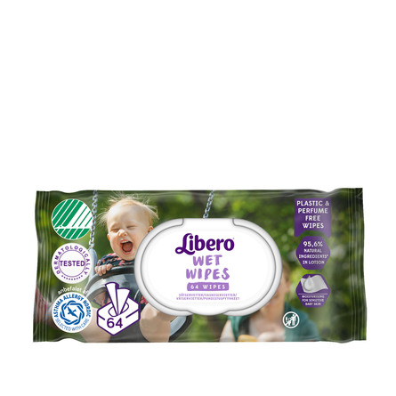Libero vådservietter, 64 stk 64 stk