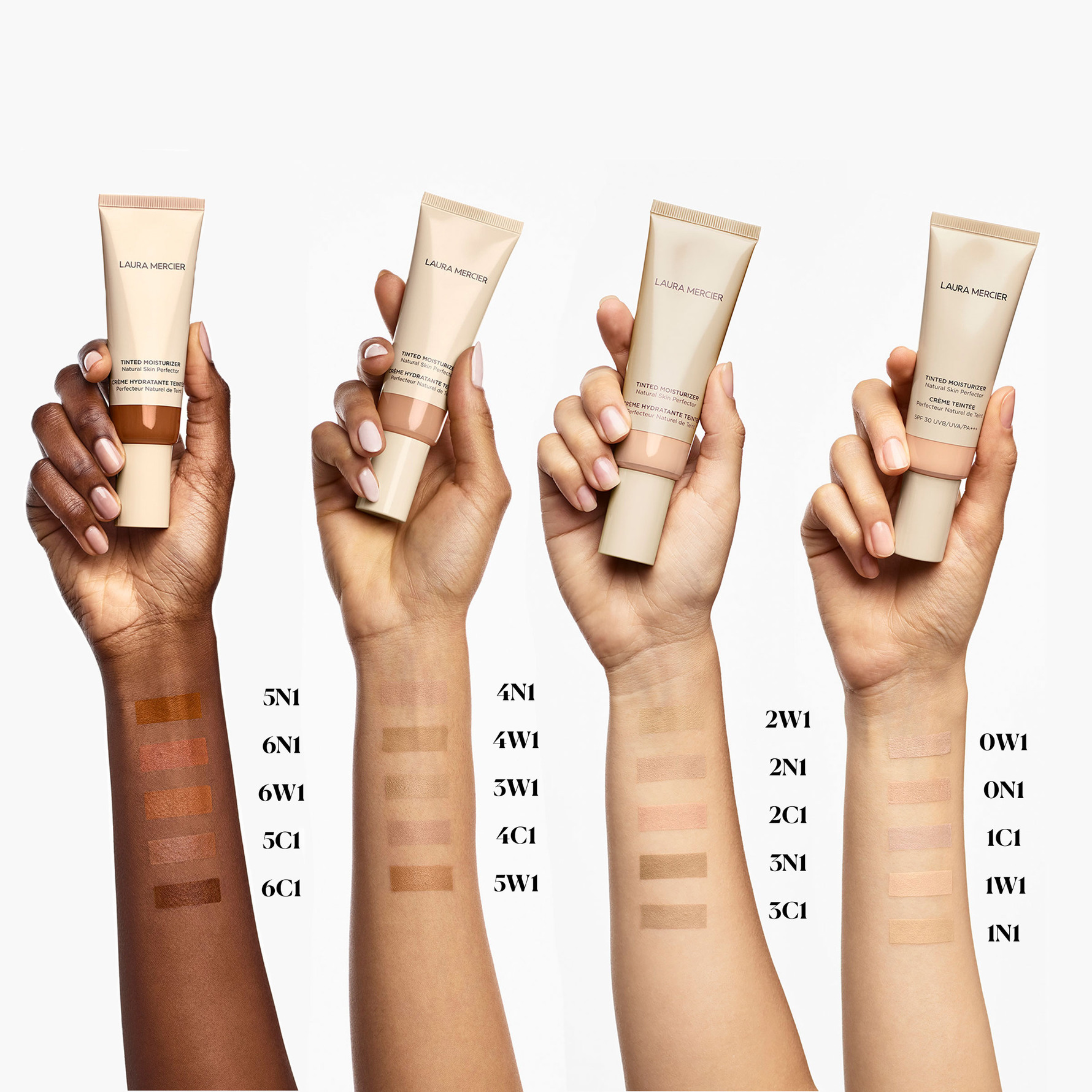 Mercier Tinted Moisturizer Color Chart