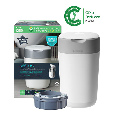 Tommee Tippee Sangenic Twist & Click Hvid Blespand Inkl. 1 refill