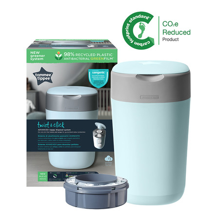 Tommee Tippee Sangenic Twist & Click Blå Blespand Inkl. 1 refill