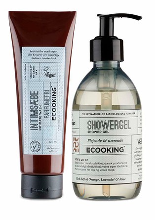 Ecooking Sampak Intimsæbe og Showergel 125 ml + 300 ml