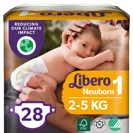 Libero Newborn Bleer 2-5kg str 1 – 24 stk