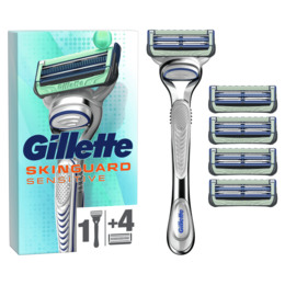 Gillette SkinGuard barberskraber + 4 barberblade