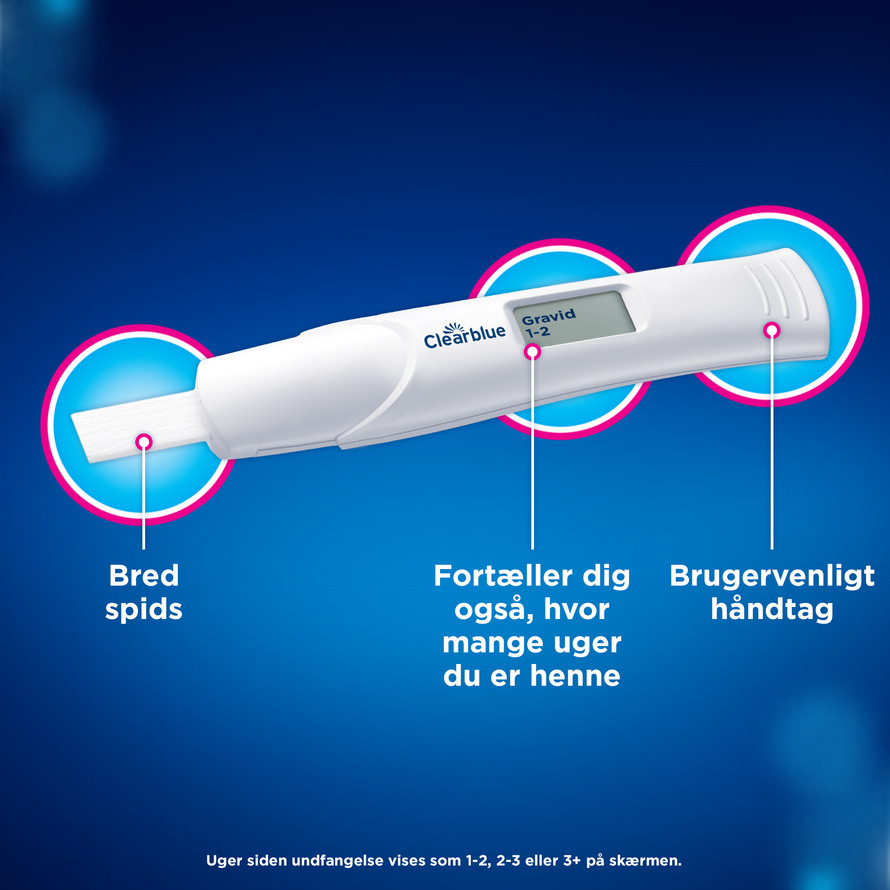 Ubestemt Ofte talt Ithaca Køb Clearblue Digital graviditet 1 test - Matas