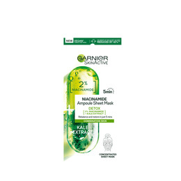 Garnier Ampoule Sheet Mask Niacinamide Kale extract 1 stk