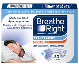 Breathe Right Næsestrips 30 stk