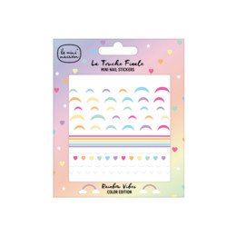 Le mini macaron Mini Nail Art Stickers Rainbow Vibes