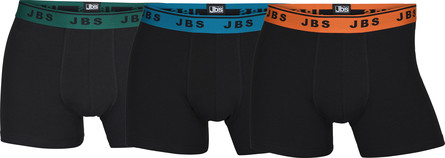 JBS 3-pak tights sort m/farvet elastik M 2XL