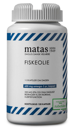 Matas Striber Fiskeolie 1000 mg 120 kaps
