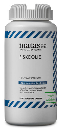 Matas Striber Fiskeolie 1000 mg 140 kaps