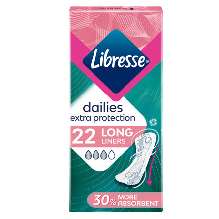 Libresse Trusseindlæg Extra Protection Long 22 stk