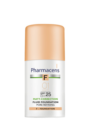Pharmaceris Matt-Correction Pore Refining Fluid Foundation SPF 25 01 Ivory
