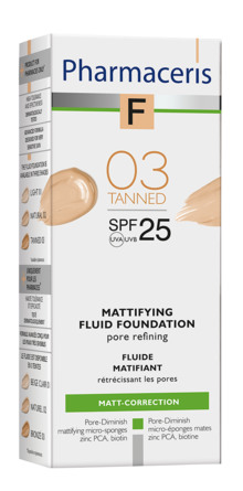 Pharmaceris Matt-Correction Pore Refining Fluid Foundation SPF 25 03 Tanned