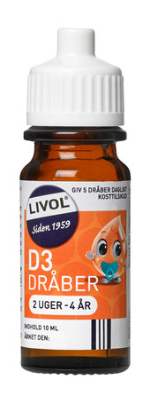 Livol D3-dråber til børn 10 ml