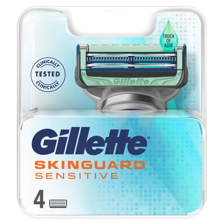 Gillette Skinguard Sensitive Barberblade 4 stk.