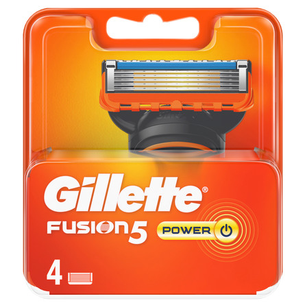 Gillette Fusion5 Power-Barberblade 4 stk.