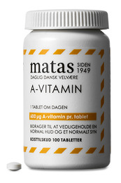 Matas Striber A-vitamin 600 mcg 100 tabl