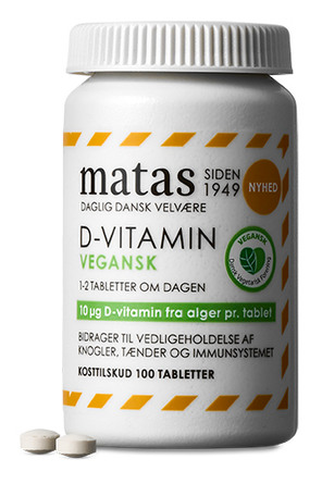 Matas Striber D-vitamin Vegansk 100 tabl.