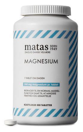 Matas Striber Magnesium 200 mg 300 tabl