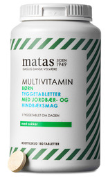 Matas Striber Multivitamin Børn m. sukker 180 tabl