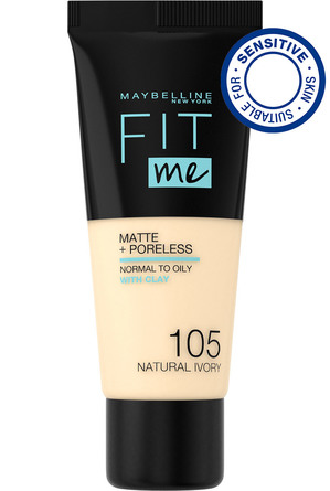 Maybelline Fit Me Matte & Poreless Foundation 105 Natural Ivory