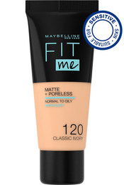 Maybelline Fit Me Matte & Poreless Foundation 120 Classic Ivory