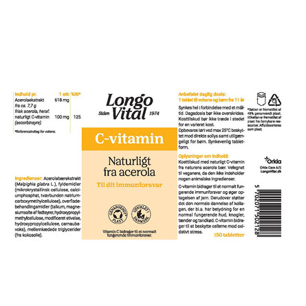 Longo Vital C-vitamin 150 stk