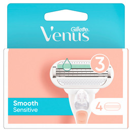 Gillette Venus Smooth Sensitive-barberblade 4 stk.