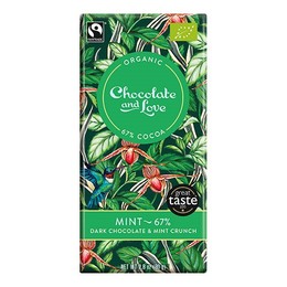 Chocolate and Love Chokolade mørk Mint 67% Ø 80 g