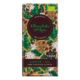 Chocolate and Love Chokolade mørk Coffee 55% Ø 80 g
