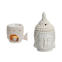 Diverse Duftlampe Buddha Hvid 50 g