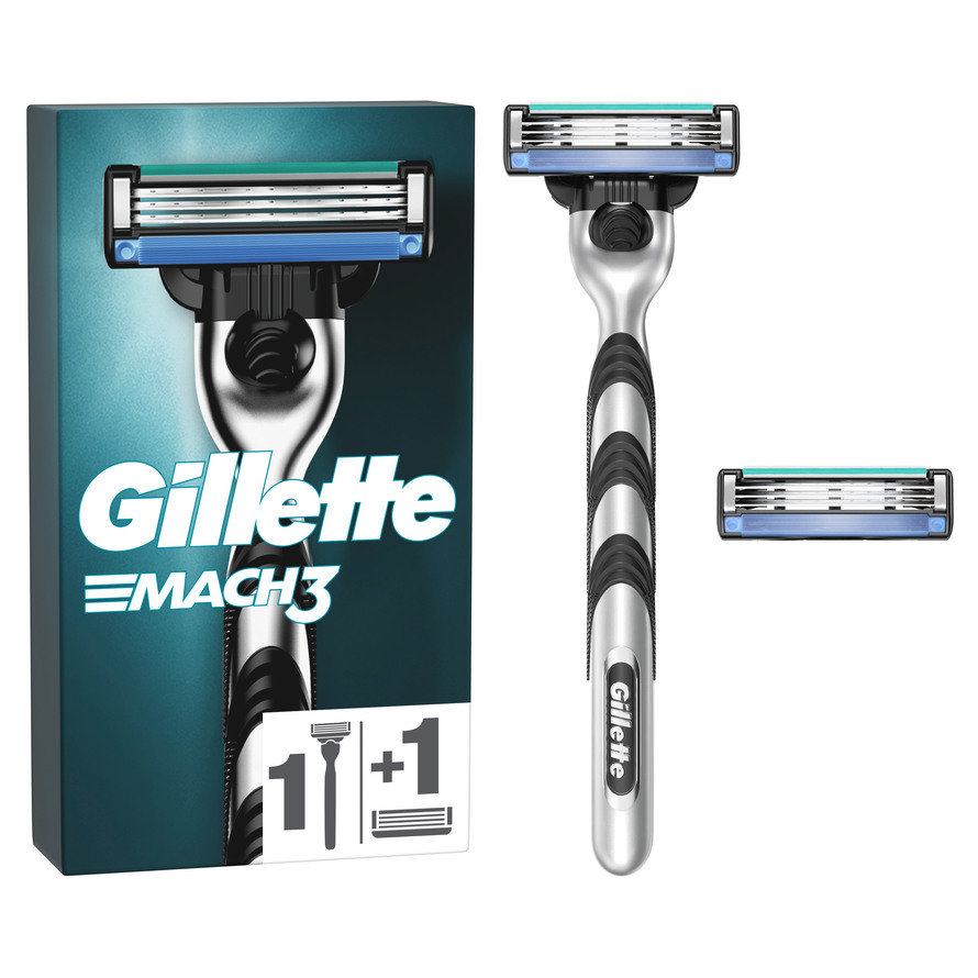 Køb Gillette Mach3-barberskraber + 2 barberblade Matas