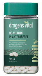 Drogens Vital D-vitamin Plantebaseret 180 stk