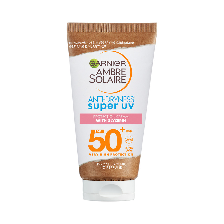 Køb Ambre Solaire Face & Chest Sun Protection Cream SPF 50+ 50 ml - Matas