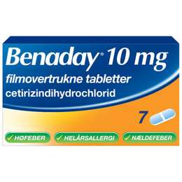 Benaday Tabletter 10 mg 7 tabl.
