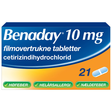 Benaday Tabletter 10 mg 21 tabl.