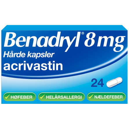 Benadryl Kapsler 8 mg 24 kaps.
