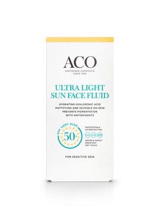 ACO Sun Face Ultra Light Fluid SPF 50 40 ml