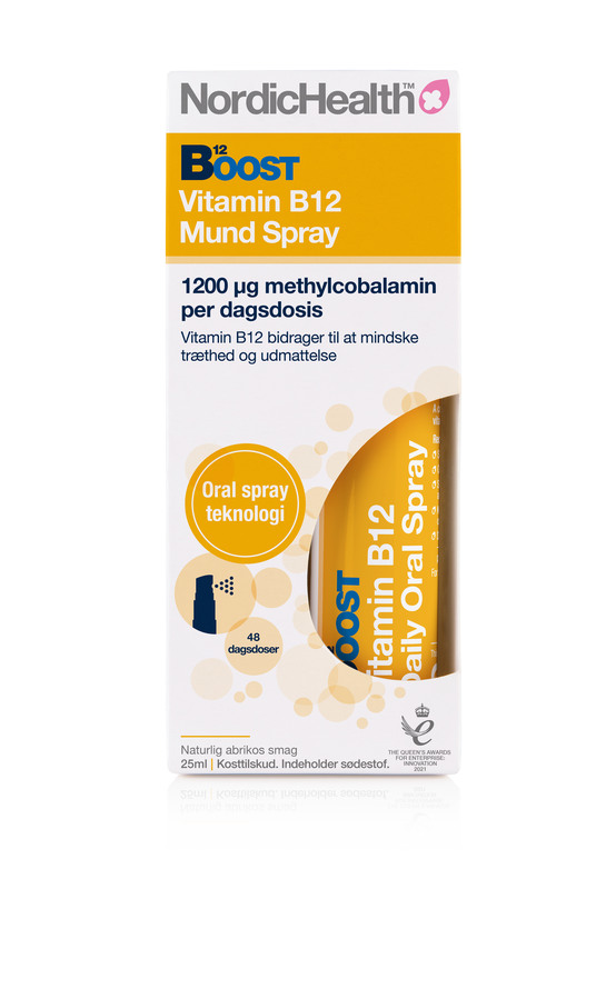 Køb B12 Vitamin Mundspray 25 ml fra Nordic Health Matas