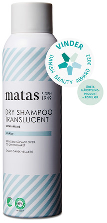Matas Striber Dry Shampoo Translucent Uden Parfume 200 ml
